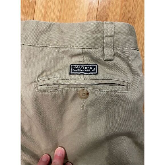 Nautica Men's Pleated Khaki Pants Beige Size 34x30 Cotton - Picture 9 of 12